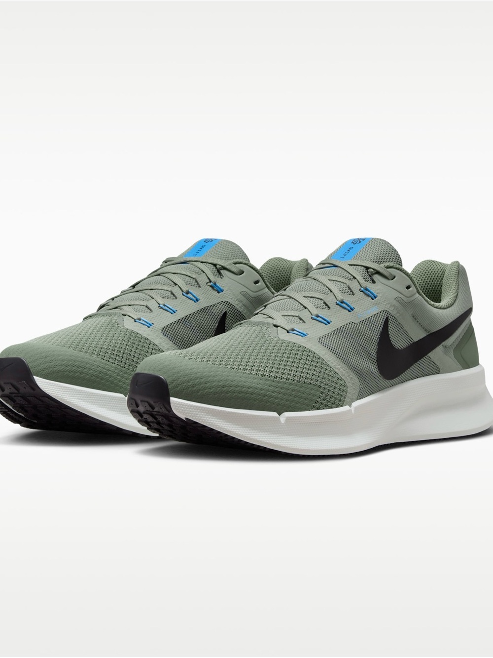 Men’s Nike Run Swift 3 Running Shoes Sneakers Size 11.5 Olive Green / Blue/White